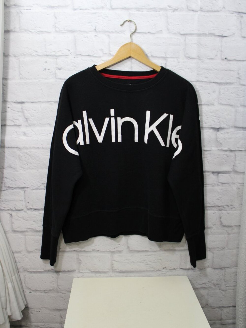 Calvin Klein Performance Medium Black Crewneck Sweatshirt Casual Logo Fall